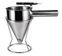 Entonnoir à piston en acier inoxydable avec support - Entonnoir de cuisine - Distributeur de pâte à sauce - Entonnoir doseur pour la maison, la cuisine, la boulangerie (MOTOULAXs0ufroyzqi-42)