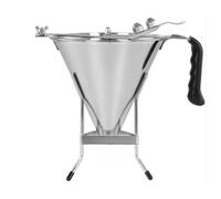 Entonnoir à piston pâtisserie 1,8L - distributeur de pâte inox - dosage précis
