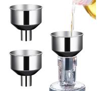 Entonnoir de Cuisine en Acier Inoxydable - 3 Pièces Gadget Bec Verseur De À Poudre | Entonnoir À Huile De Remplissage,Ustensile Polyvalent pour Huile Sauce Parfum Cuisine Restaurant