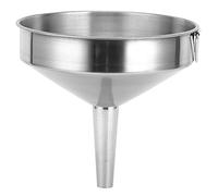Entonnoir de cuisine en acier inoxydable Liquide INGRÉDIENTS SEC 11/13 / 15 cm de large entonnoir en métal bouche transfert d'huiles, de confiture, de bouteille en poudre (15 cm)