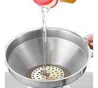 Entonnoir de Cuisine en Acier Stainl avec Passoire Détachable pour le Transfert de Liquide et ING