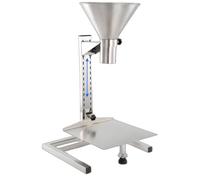 Entonnoir de remplissage commercial avec plateforme élévatrice, trémie en acier inoxydable 304, 12 diamètres de sortie au choix (2-18 cm), remplissage manuel pour bouteilles et canettes StyleB-12cm