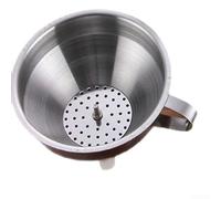 Entonnoir en acier inoxydable pour entonnoir avec tamis pour la cuisine - Entonnoir de remplissage robuste en acier 201 - Passe au lave-vaisselle pour bouteilles, verres, huile - 11 cm (13 cm)