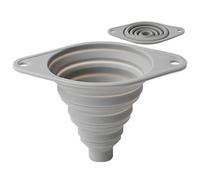 Entonnoir en silicone - 12 x 9 x 1,5 cm, entonnoir d'égouttement pour la cuisine quotidienne, ustensile de cuisine flexible en silicone avec large ouverture de qualité alimentaire, accessoires pour le