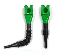 Entonnoir flexible avec filtre à gaze pour transfert de liquide - Large ouverture pour verser l'huile de cuisine 30 cm Blanc (vert)