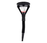 Entonnoir flexible noir avec filtre pour carburant, liquide, eau, 13,5 cm AMIO-04036
