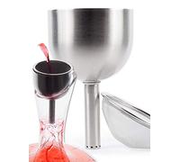 Entonnoir Inox 3-en-1 pour Carafe à Vin et Verre - Décanteur, Aérateur et Filtre Passoire à Mailles Fines Spéciale Sédiments