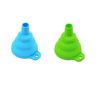 Entonnoir Portable 1/2/4 entonnoirs pliables en silicone, mini, portables, for trémie à carburant, bière, huile, accessoires et outils de cuisine(Light yellow)