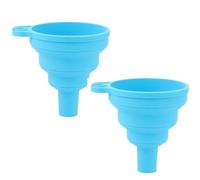 Entonnoir Portable Mini entonnoir pliable en silicone, portable et multifonctionnel for trémies à carburant, bière et huile. Pratique et multifonctionnel.(SKY BLUE)