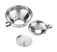 Entonnoir pour bocaux | Gadget de cuisine | Lot de 2 entonnoirs à large goulot avec filtre | Pour bocal, cuisson des aliments, sauce de cuisson, huile, confiture, sucre, farine, poudre, céréales