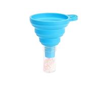 Entonnoir universel en silicone for moteur de voiture, pliable et portable, for la vidange de liquide lave-glace et d'huile moteur.(Blue,14g)