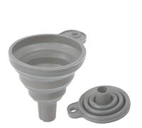 Entonnoir universel en silicone for moteur de voiture, pliable et portable, for la vidange de liquide lave-glace et d'huile moteur.(Gray,14g)