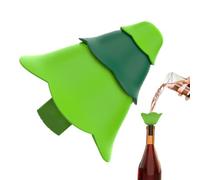 Entonnoirs de cuisine Décor sapin de Noël en silicone alimentaire 3 pièces | Entonnoir liquide outils cuisine Pour sauce vinaigre vin jus bocal maison appartement camping fête Deux couleurs