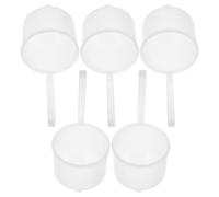Entonnoirs de Mesure de Viscosité Peinture, Lot de 5, Plastique Blanc | Lecture Précise, Structure Robuste, Portable, pour Latex, Vernis, Laques et Encres