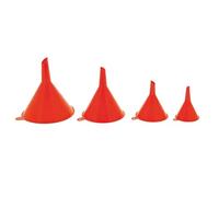 Entonnoirs pour Remplir Bouteilles, Set de 4, Plastique Entonnoir Cuisine, Différentes Tailles, Transfert de Liquides et Poudres, Conserver, Cuisiner, Laboratoire et Huile de Voiture