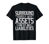 Entourez Vous-même de la comptabilité des ressources Non responsables T-Shirt Graphique avec Valeur, Homme, Noir, M