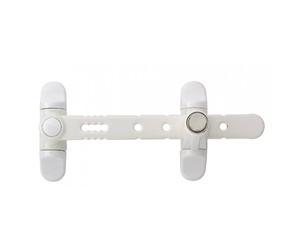 Entrebâilleur à bouton poussoir - 1 ou 2 vantaux - Airlock blanc SOCONA