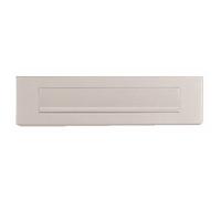 Entrée de boîte aux lettres en aluminium anodisé argent - 240 x 65 mm NORMBAU