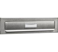 Entrée de Boîte aux Lettres Inox BURG WACHTER, Encastrable, Pour Porte Jusqu'à 35mm, 68 x 266 x 9 mm