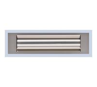 Entrée de boite aux lettres isolante - aluminium argent - 400 x 80 mm GOETTGENS SA