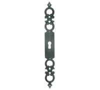 Entrée de clé zamak 344 fer patiné argent vieilli 185mm - BROS - 344Z18
