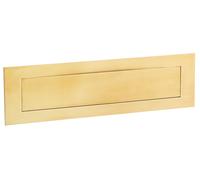 Entrée de courrier laiton titane 454 300 x 55 mm VACHETTE 068964