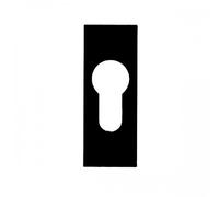 Entrée de cylindre - adhésive - aluminium noir - épaisseur 3 mm ARGENTA