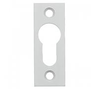 Entrées de cylindre - à visser - aluminium argent - 67x25 mm ARGENTA