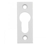 Entrées de cylindre - à visser - aluminium blanc - 67x25 mm ARGENTA