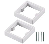 Entretoise Carrée 1 Gang 20mm pour Boîte Encastrée(White) | Extension 20mm, incluses, montage rapide, compatible boîtes standard, pour idéal rénovation