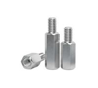 Entretoise hexagonale en acier inoxydable 303 M3 M4 M5 M6 M8 M10 mâle vers femelle, entretoise for piliers de colonne, entretoises de support de boulon(40mm,M10(Head 15mm)-1pcs)