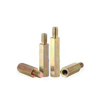 Entretoise mâle femelle M5 M6 M8 plaque de Zinc acier au carbone mâle femelle hexagone pilier PCB carte mère montage hexagone entretoise (Color : 25mm, Size : M6 (5pcs))