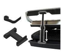 Entretoise V3 pour Tefal/Rowenta Optigrill Elite/Elite XL + clip de blocage + rallonge | Les accessoires Optigrill XL permettent une distance parfaite et un résultat de cuisson optimal