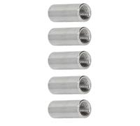 Entretoises en acier inoxydable 304, bague d'espacement de vis en métal, finition unie, entretoise ronde pour vis boulons argent 5 pièces 5pcs M4*6 * 30