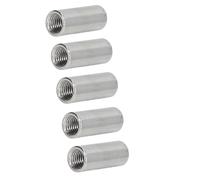 Entretoises en acier inoxydable, douille en acier inoxydable 304, entretoise ronde non filetée pour vis, boulons, écrous 5pcs M6*16 * 12