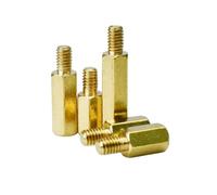 Entretoises et piliers d'espacement, Entretoise d'isolation hexagonale mâle-femelle en laiton M2 (filetage 20/50 pièces 3-4mm) for carte mère(6mm(50pcs),M2 (Thread 3mm))