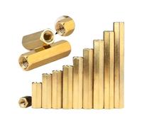 Entretoises et piliers d'espacement, Laiton Hex Mâle Femelle Double Passage Filetage PCB Entretoise Écrou M2 M3 M4 20/30 pièces(9mm (30Pcs),M4)