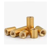 Entretoises rondes en laiton M2.5 M3 M3.5 M4 M5, 10/20 pièces, vis d'espacement, écrou à oreilles, filetage femelle, piliers creux à double passage(18mm,M4-20pcs)