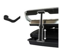 Entretoises V3 pour Tefal/Rowenta Optigrill Elite/Elite XL + clip de blocage. Les accessoires Optigrill XL permettent une distance parfaite et un résultat de cuisson optimal