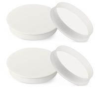 ENUTROF Bouchon PVC 100mm pour Tuyau Femelle Male Diametre Tube Cache 4PCS | Trou Couvercle de Conduite en Plastique Expendables DN100 Boucher un Beige d'égout pour Tuyaux et Systèmes Ligne Protection
