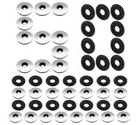 ENUTROF Rondelle Etanche Etancheite Toiture M8x32MM Rondelles Lot de 50 | d'étanchéité Joint EPDM Vis Bac Acier Étanchéité pour Néoprène pour Autoperceuses Cache Toiture (M8x32x2MM)