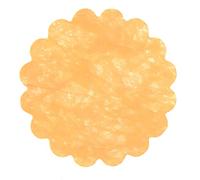Enveloppe 100 décorations tnt effet tissu Flower Poly Lab (Ø24 cm), orange