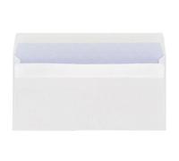 Enveloppe 110 x 220 mm budget 80 g SF auto blanche - Boîte de 500