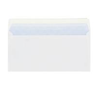 Enveloppe 110 x 220 mm budget 80 g SF bande protectrice blanche - Boîte de 500