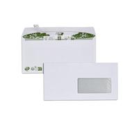 Enveloppe 110 x 220 mm ERAPURE 80 g avec fenêtre 45x100mm - Boîte de 200
