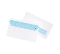 Enveloppe 110 x 220 mm La Couronne 80 g avec fenêtre 45 x 100 mm blanche - Boîte de 500