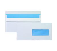 Enveloppe 114 x 229 mm Bruneau 80 g - patte autocollante avec fenêtre blanche - Boîte de 500 - Enveloppes commerciales - Bruneau