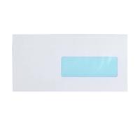 Enveloppe 114 x 229 mm Bruneau 80 g - patte gommée avec fenêtre blanche - Boîte de 500 - Enveloppes commerciales - Bruneau