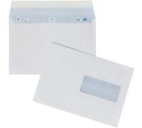 La Couronne 62118 Enveloppe C5 162 x 229 mm 90 g Fenêtre Polyester 45 x 100 mm Numérique Bande Adhésive Fond Boîte de 200 Blanc