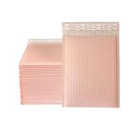 Enveloppe Bulle Enveloppes d'expédition rembourrées à bulles noires, en Poly for emballage, sac auto-scellant, rembourrage, 50 pièces(Light pink,18 * 23cm)